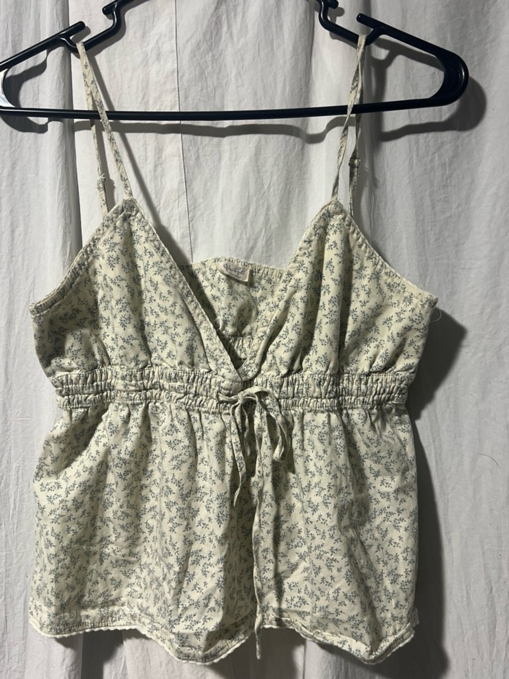 John Galt M Cream Floral Drawstring Camisole
